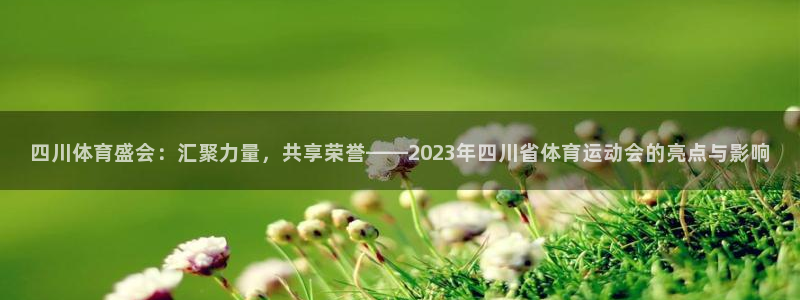 球速体育：四川体育盛会：汇聚力量，共享荣誉——2023年四川省体育运动会的亮点与影响